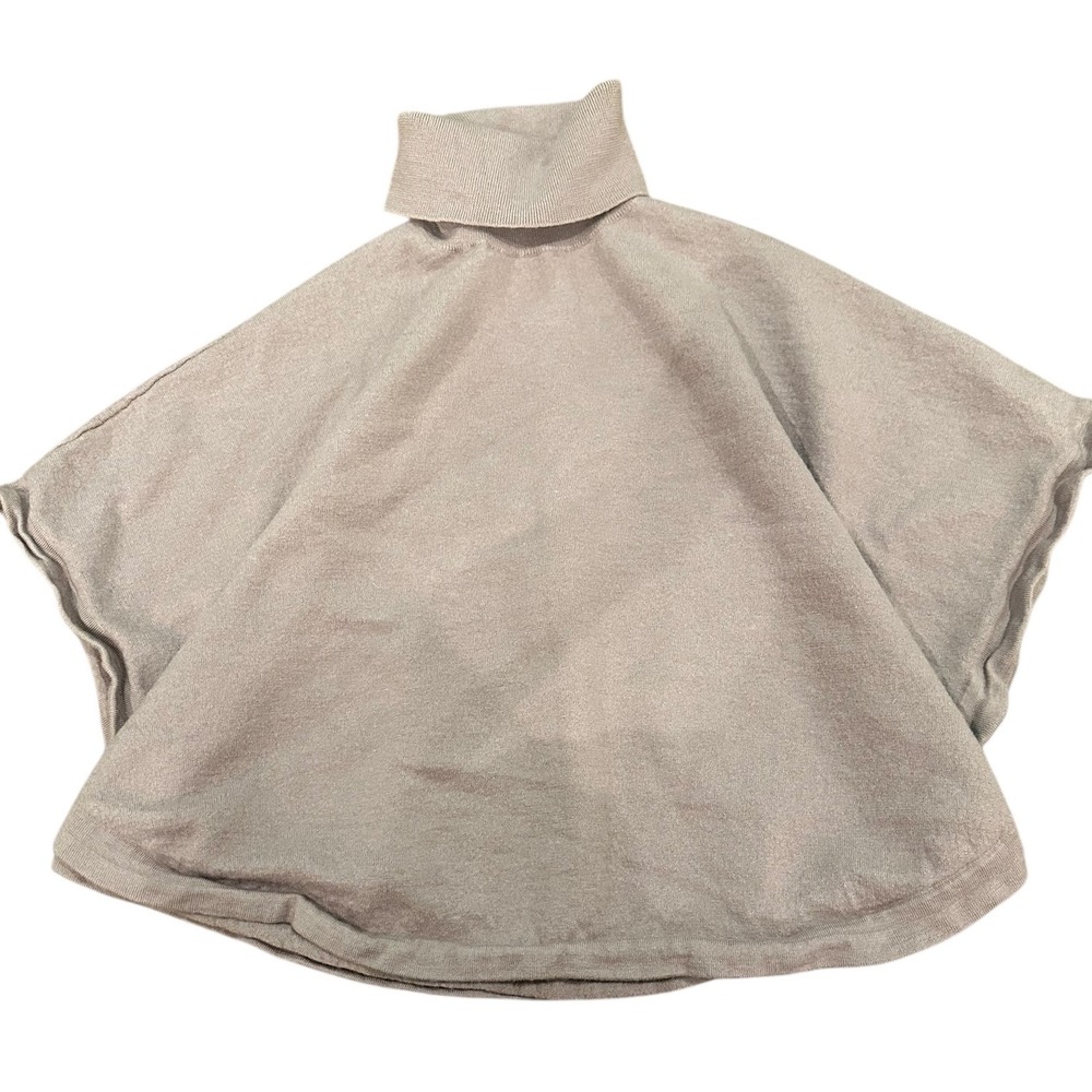 Antonio Melani Women's Wool Poncho Taupe M/L